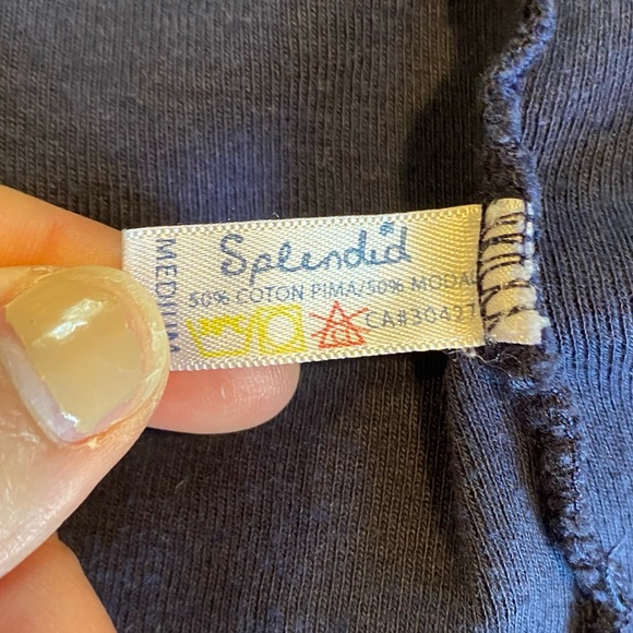 Splendid Drapey Open Front Waterfall Cardigan Navy Size: Medium - Picture 4 of 5